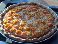 Sungold tomato pie, not as good as it looks