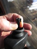 extending the stem to facilitate retaining-ring removal, impossible otherwise