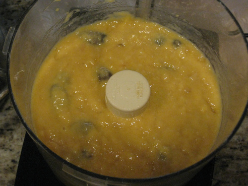 pulp pur&eacute;ed after a few pulses